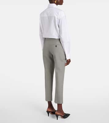 Pantaloni regular in lana a vita alta | McQueen
