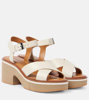 Charline leather platform sandals | Clergerie