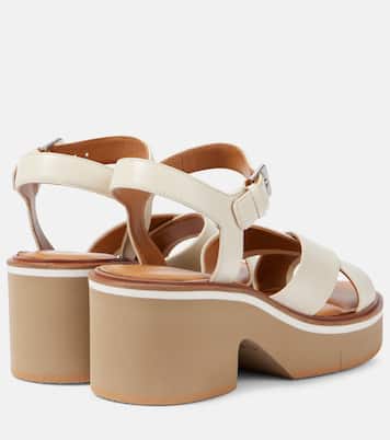 Charline leather platform sandals | Clergerie