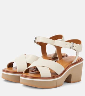 Charline leather platform sandals | Clergerie