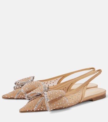 Slingback-Ballerinas Le Cadeau mit Kristallen | Mach & Mach