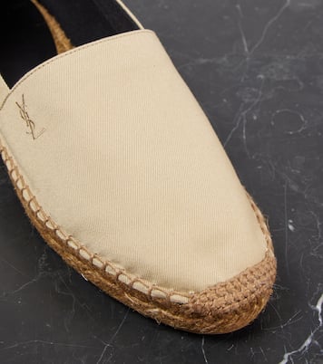 Espadrillas Cassandre in gabardine di cotone | Saint Laurent