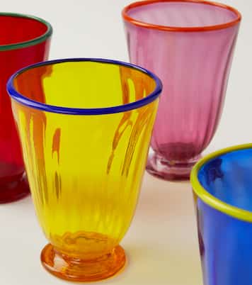 Rainbow set of 4 glasses | La DoubleJ