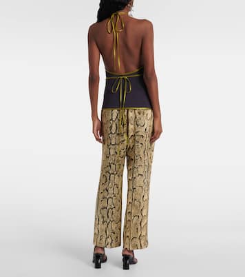 Top a portafoglio in crêpe di raso | Dries Van Noten