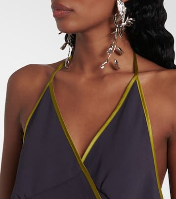 Top a portafoglio in crêpe di raso | Dries Van Noten