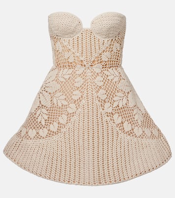 Vestido bustier en croché de algodón | Magda Butrym