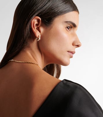 Boucles d'oreilles Serpentine en or 18 ct et diamants | Shay Jewelry