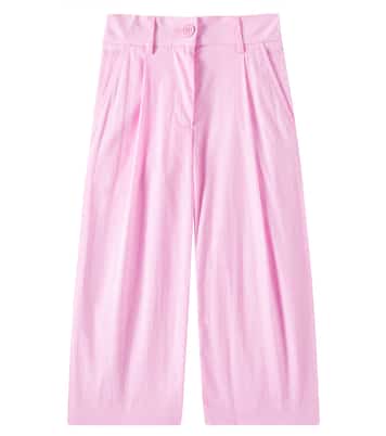 Pantaloni in popeline di cotone a pois | Monnalisa
