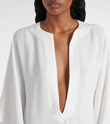 Oversized crêpe kaftan  | Alaïa
