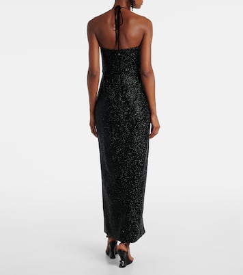 Mariposa embellished halterneck gown | Clio Peppiatt