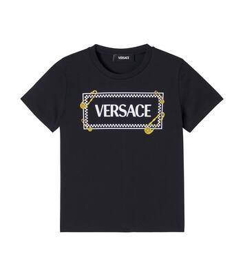 Logo cotton jersey T-shirt | Versace Kids