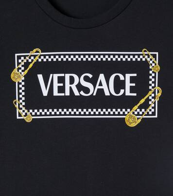 Logo cotton jersey T-shirt | Versace Kids
