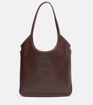 Ivy Medium leather tote bag | Miu Miu