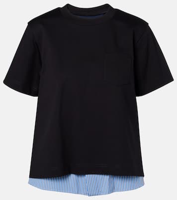 Camiseta de algodón a capas | Sacai