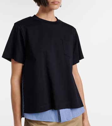 Camiseta de algodón a capas | Sacai
