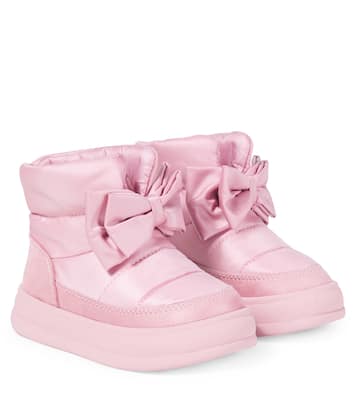 Bow-detail ankle boots | Monnalisa