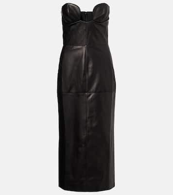 Leather corset dress | Nensi Dojaka