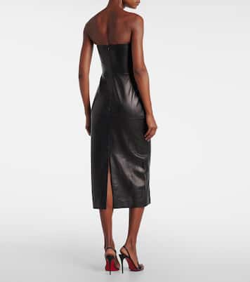Leather corset dress | Nensi Dojaka