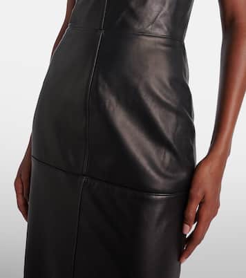 Leather corset dress | Nensi Dojaka