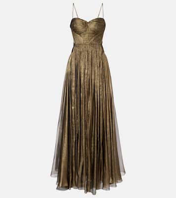 Vestido de fiesta Allar de muselina de seda | Maria Lucia Hohan