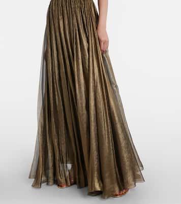 Vestido de fiesta Allar de muselina de seda | Maria Lucia Hohan