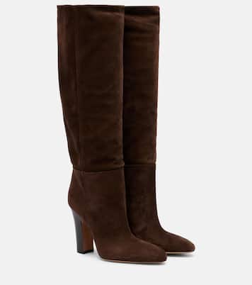 Lavinia 100 suede knee-high boots | Paris Texas