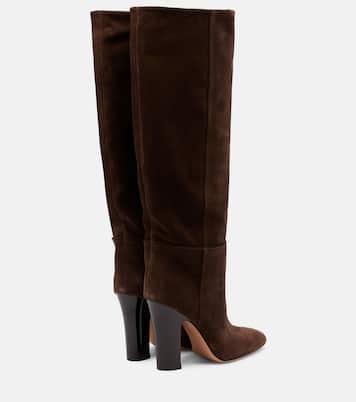 Lavinia 100 suede knee-high boots | Paris Texas