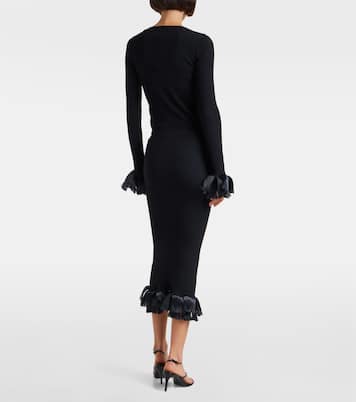 Falda midi Riley en mezcla de lana  | Fforme