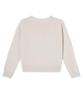 Embroidered virgin wool sweater | Il Gufo