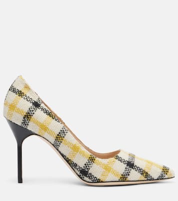 BB 90 plaid pumps | Manolo Blahnik