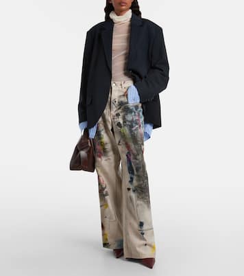 Barbara 90 leather ankle boots | Amina Muaddi