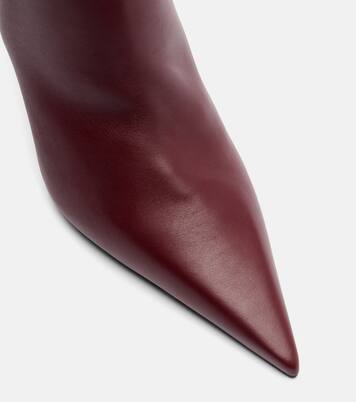 Barbara 90 leather ankle boots | Amina Muaddi