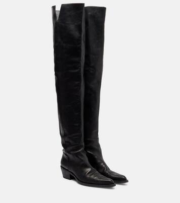 Clive 35 leather over-the-knee boots | Khaite