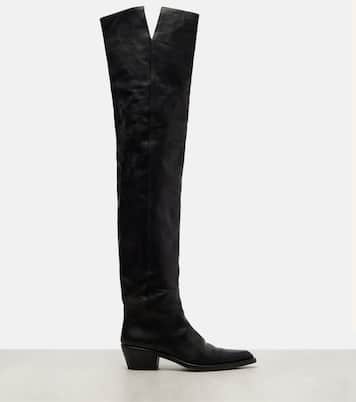 Clive 35 leather over-the-knee boots | Khaite