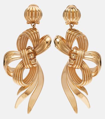 Bow-detail clip-on earrings | Miu Miu
