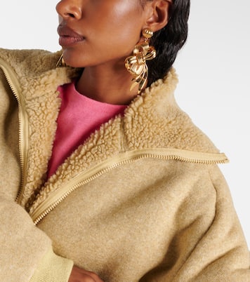 Bow-detail clip-on earrings | Miu Miu