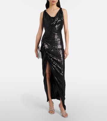 Crystal-embellished satin sandals | Rene Caovilla