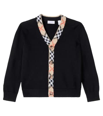 Cardigan Burberry Check aus Wolle | Burberry Kids