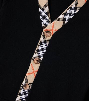 Cardigan Burberry Check aus Wolle | Burberry Kids