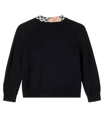Cardigan Burberry Check aus Wolle | Burberry Kids