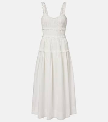 Marianne ruffled cotton poplin midi dress | Dôen