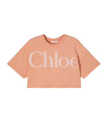Cropped-Top aus Baumwoll-Jersey | Chloé Kids
