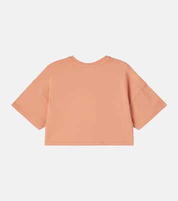 Cropped-Top aus Baumwoll-Jersey | Chloé Kids