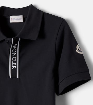 Logo cotton polo shirt | Moncler Enfant