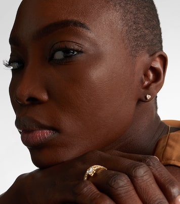 18kt gold (750/1000) earrings with diamonds | Anita Ko