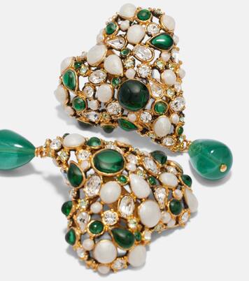 Embellished clip-on earrings | Saint Laurent