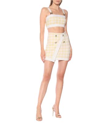 Top cropped in tweed | Balmain
