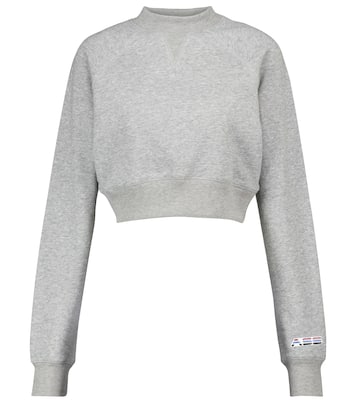 Sweat-shirt raccourci en coton mélangé | Adam Selman Sport