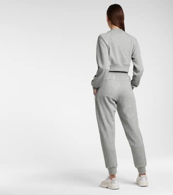 Sweat-shirt raccourci en coton mélangé | Adam Selman Sport