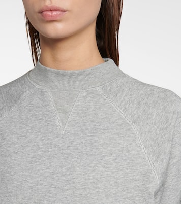 Sweat-shirt raccourci en coton mélangé | Adam Selman Sport